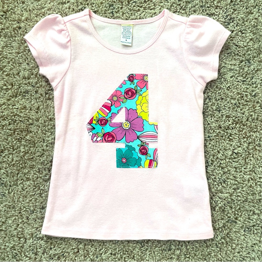 Pink 4 Tee